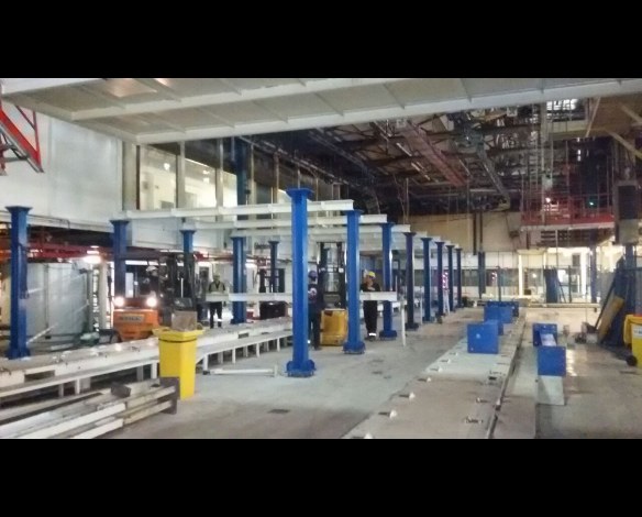 Endüstriyel çelik yapı uygulaması